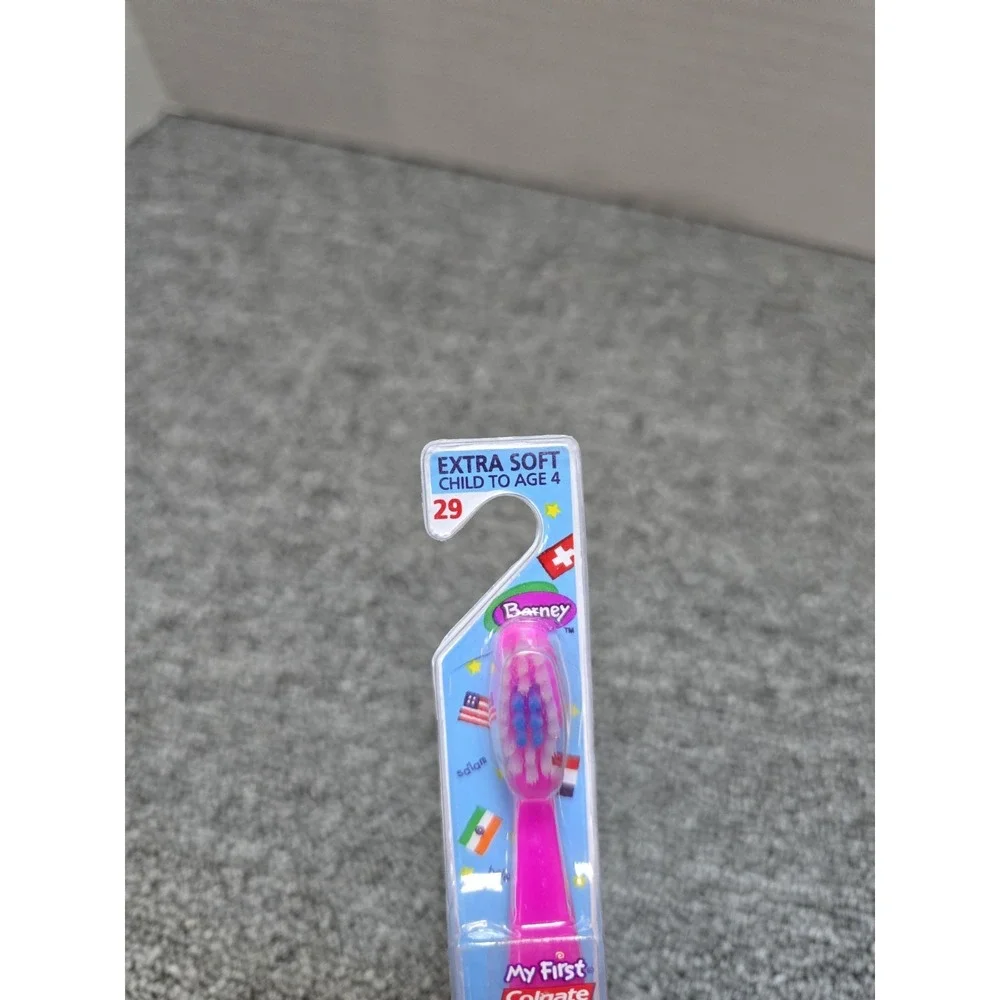 Vintage 1990's Barney Colgate Child's Extra Soft Toothbrush New Old Stock
